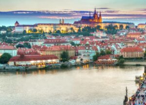Vista aérea de la ciudad de Praga
