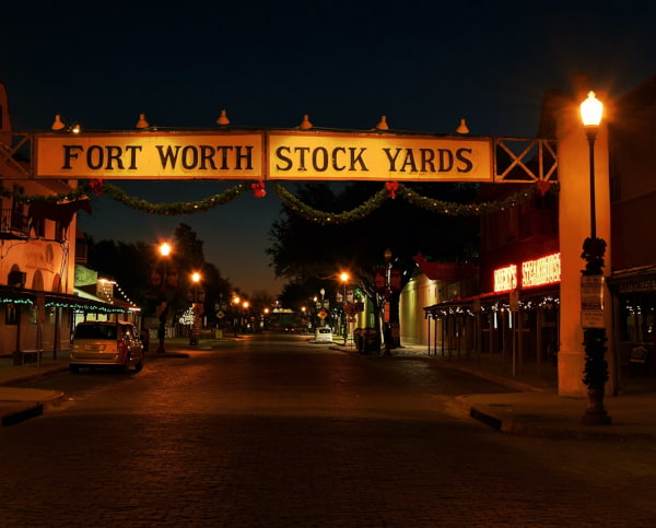 Imagen de uno de los distritos de la ciudad de Fort Worth