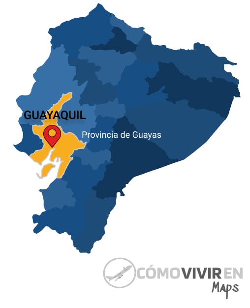 mapa de guayaquil, provincia de guayas ubicación jpg alta calidad hd